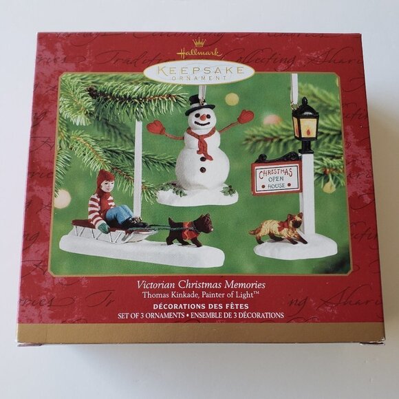 NWT - Thomas Kinkade Victorian Christmas - 2001 HALLMARK KEEPSAKE ORNAMENT - Picture 1 of 1